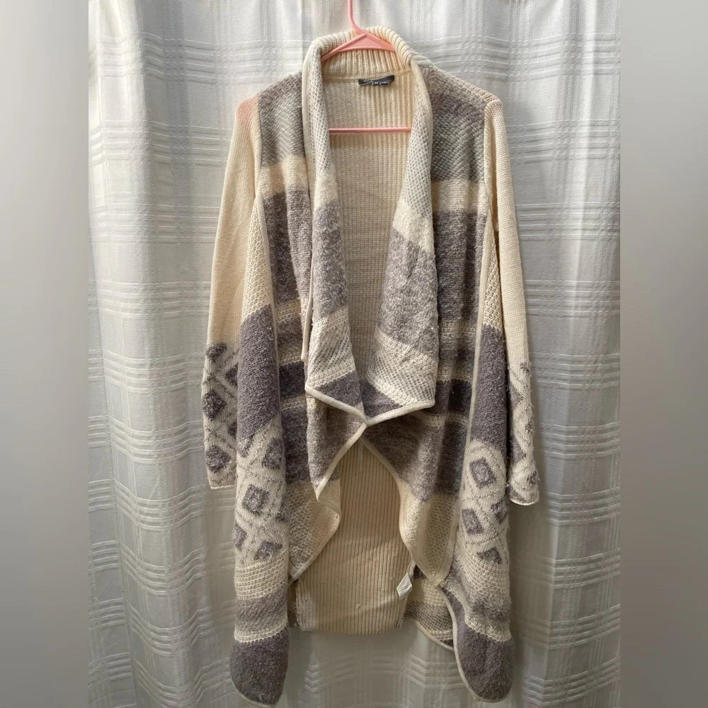 VINCE Alpaca and wool blend long cardigan - Picture 4 of 15